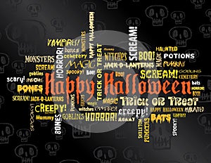 Happy halloween and other scary words