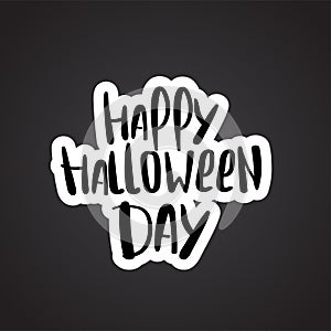 Happy Halloween party lettering