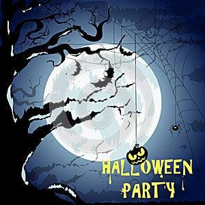 Happy Halloween Poster For Design. Banner