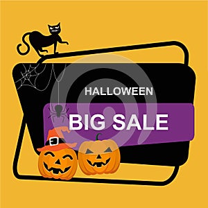 Happy Halloween sale for the website. Big sale holiday event