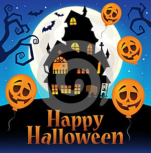 Happy Halloween sign thematic image 7