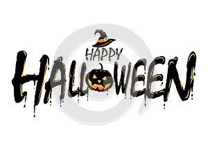 Happy Halloween Text Banner