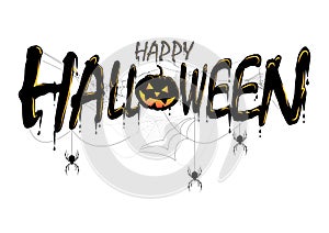 Happy Halloween Text Banner