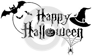 Happy Halloween Text Banner