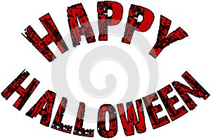 Happy Halloween text sign