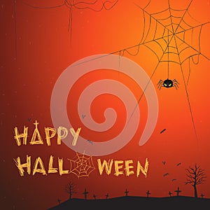 Happy Halloween theme vector illustration photo