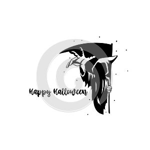 Happy halloween vector illustration.