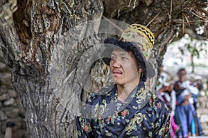 Happy and hansome young man in tradtional dress