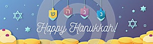 Happy Hanukkah illustration