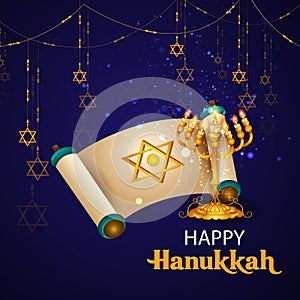 Happy Hanukkah for Israel Festival of Lights celebration