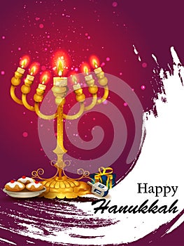 Happy Hanukkah for Israel Festival of Lights celebration