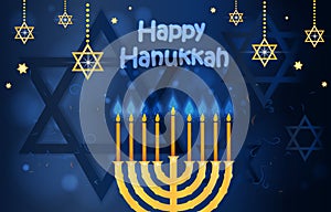 Happy hanukkah and passover card