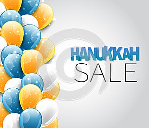 Happy Hanukkah. Traditional Jewish holiday. Chankkah banner, poster or flyer design concept, blue background.