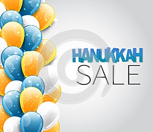 Happy Hanukkah. Traditional Jewish holiday. Chankkah banner, poster or flyer design concept, blue background. Judaic religion deco
