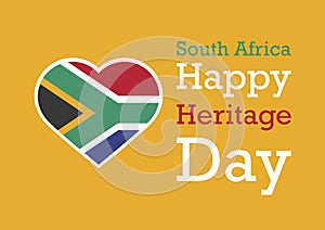 Happy Heritage Day background vector photo