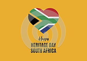 Happy Heritage Day South Africa vector photo