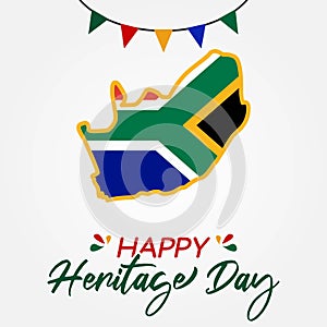 Happy Heritage Day South Africa Vector Illustration photo