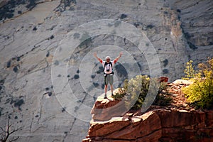 Happy hiker