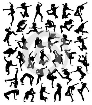 Happy Hip Hop Silhouettes