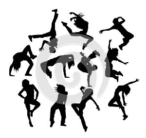Happy Hip Hop Silhouettes
