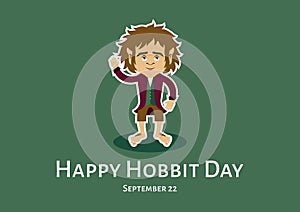 Happy Hobbit Day vector photo