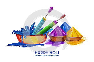 Happy holi colorful background for festival of colors celebration design