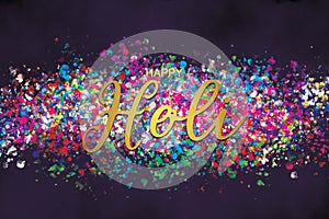 Happy Holi Festival concept illustration design background