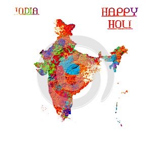 HAPPY HOLI, HOLI SPLASH holi celebration colourful india illustration