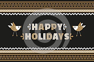 Happy Holiday banner