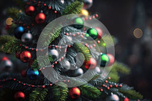 happy holidays tree .generated by Ai