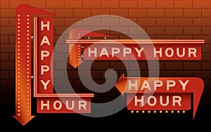 Happy Hour Bar Signs