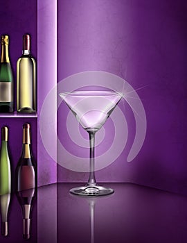 Happy Hour cocktail food menu background