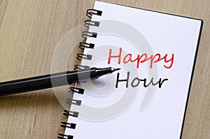 Happy Hour Concept Notepad