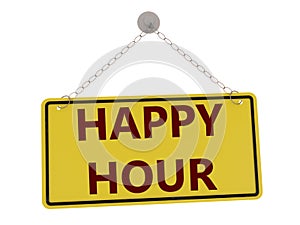 Happy hour sign