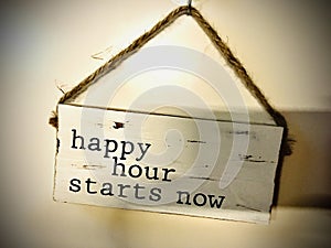 Happy Hour sign