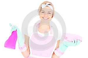 Happy housekeeper photo
