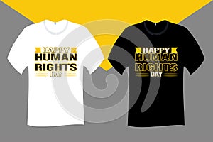 Happy Human Rights Day T Shirt Design