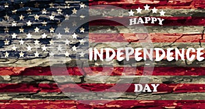 Happy indepence day usa Texture of old wood eps10 jpg