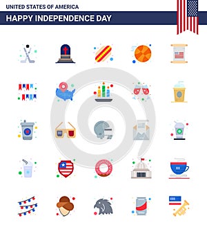 Velký zabalit z 25 spojené státy americké šťastný nezávislost spojené státy americké vektor byty a upravitelné symboly z spojené státy americké americký vyhledejte koule 