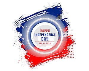 Happy independence day united states of america background in abstract style