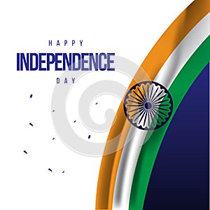 Happy India Independence Day Vector Template Design Illustration