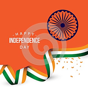 Happy India Independence Day Vector Template Design Illustration