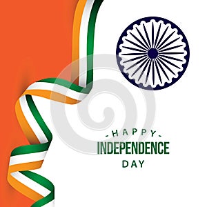 Happy India Independence Day Vector Template Design Illustration