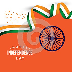 Happy India Independence Day Vector Template Design Illustration