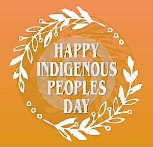 happy indigenous peoples day photo