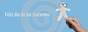 happy innocents day in spanish, web banner