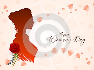 Happy International Women\'s day 8 march celebration greeting card