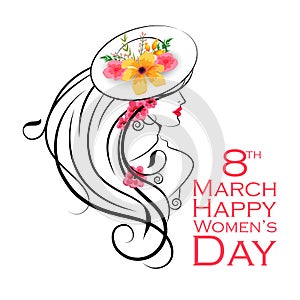 Happy International Women s Day 8th March greetings background