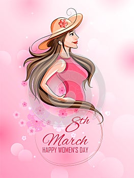 Happy International Women`s Day 8th March greetings background