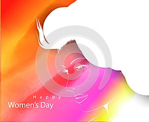 Happy International Women`s Day on March 8th design